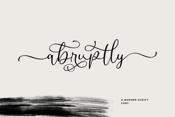 Abruptly Script Font for Editorial Design