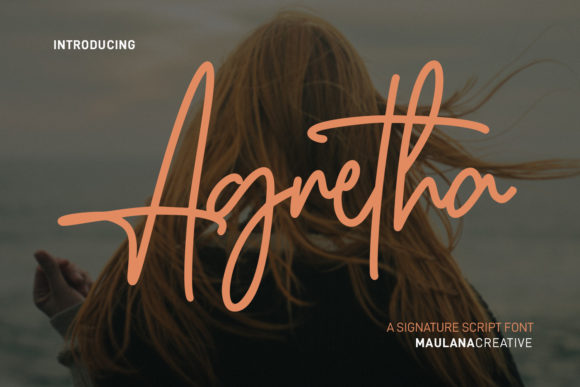 Agretha: A Signature Script Font for Authentic Branding