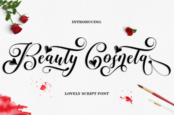 Beauty Cosneta Script Font for Handmade Romance
