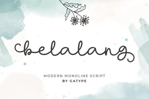 Belalang: A Clean Monoline Script Font for Real Branding Work