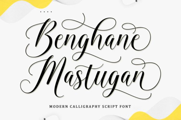 Benghane Mastugan: A Script Font That Elevates Every Handmade Project