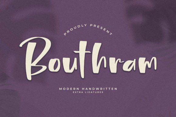Bouthram – A Script Handwritten Font That Elevates Branding