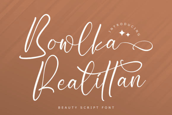 Bowlka Realittan – A Script Font for Editorial Magic