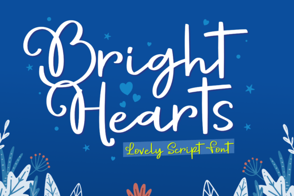 Bright Hearts Script Font for Creative Crafters and Product Makers