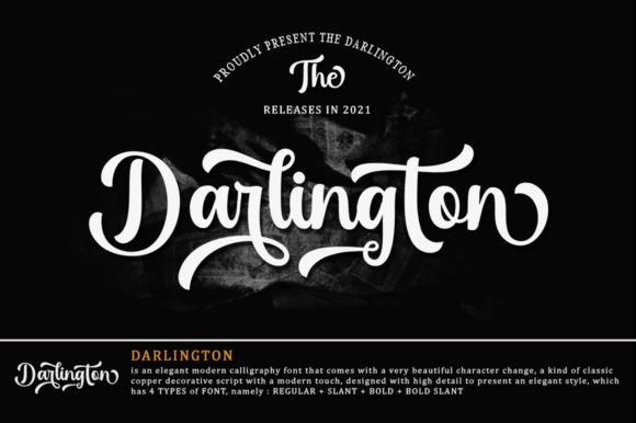 Darlington: An Elegant Script Handwritten Font for Thoughtful Design