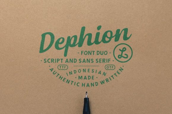 Dephion: A Natural, Modern Script Handwritten Font