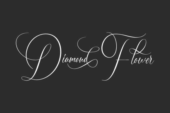 Diamond Flower Script Font for Elegant Editorial Design