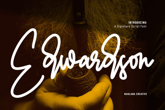 Edwardson Signature: A Relaxed Script Font for Real Branding