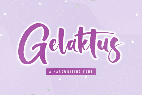 Gelaktus Script Font for Handmade Branding