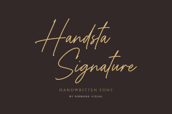 Handsta Signature: A Romantic Script Font for Elegant Web Design