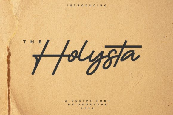 Holysta Script Font for Handmade Makers