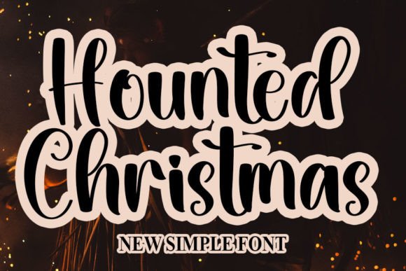 Hounted Christmas: A Romantic Script Font for Editorial Design