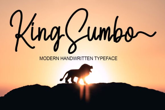 King Sumbo: A Script Font for Elegant Editorial Design