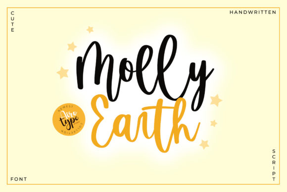 Molly Earth: A Playful Script Font for Creative Branding