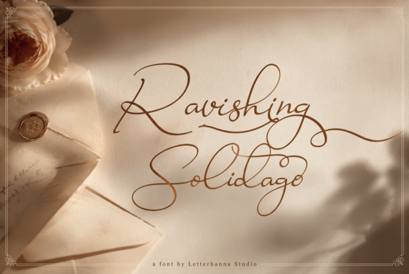 Ravishing Solidago: A Warm, Organic Script Font for Real Small Business Branding