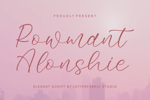 Rowmant Alonshie – The Script Font for Editorial Design and Creative Projects