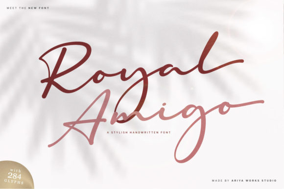 Royal Amigo: A Dainty Script Font for Elegant Campaigns