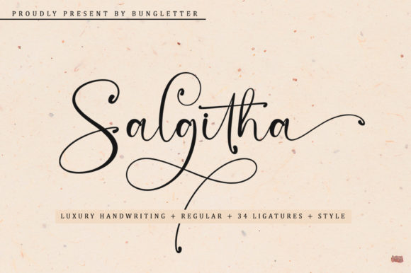 Salgitha: A Modern Luxury Script Font for Elegant Digital Branding