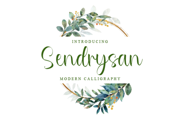 Sendrysan: A Modern Script Handwritten Font for Polished Branding