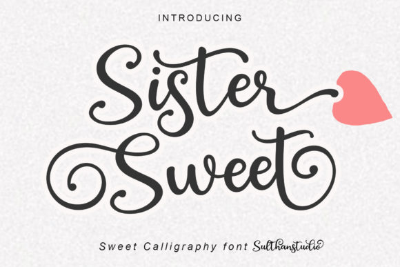Sister Sweet Script Font for Handmade Creators
