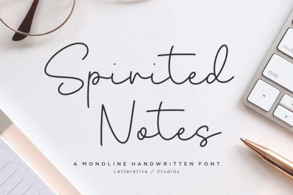 Spirited Notes: The Ultimate Script Font for Dynamic Branding and Digital Design