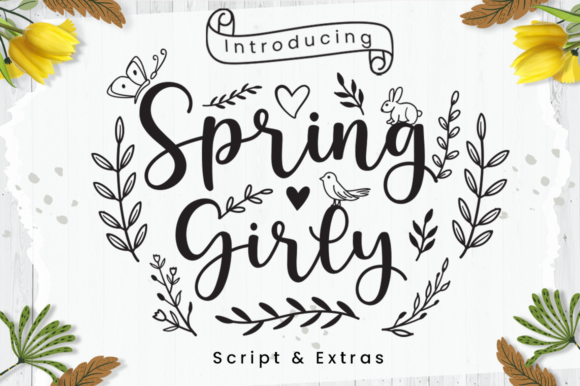 Spring Girly Script Font for Handmade Creators