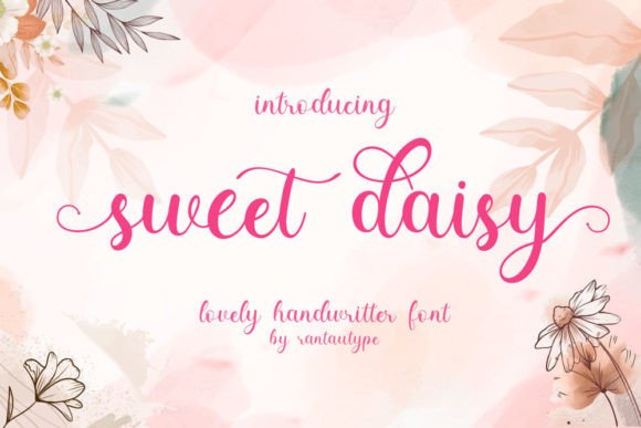 Sweet Daisy: A Script Font for Elegant Editorial Design