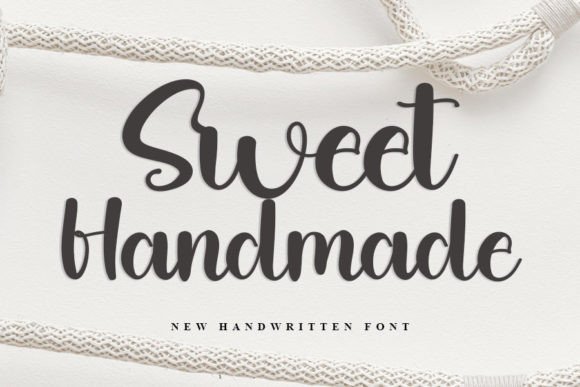 Sweet Handmade: A Romantic Script Font for Handmade Creators