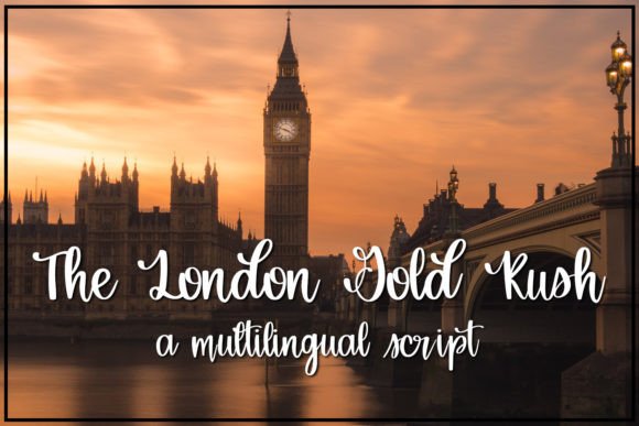 The London Gold Rush: A Script Font for Editorial Elegance