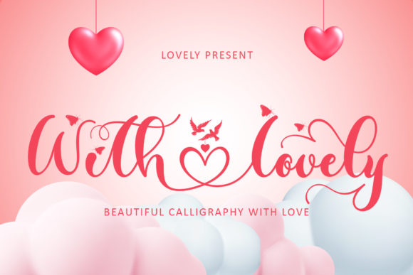 With Lovely Script Handwritten Font for Makers