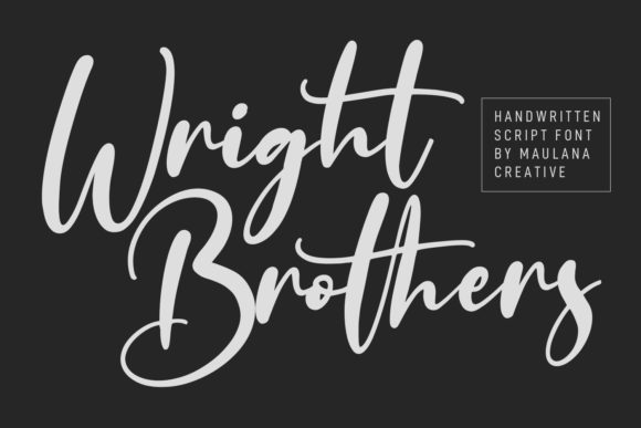 Wright Brothers Script Font for Editorial Design